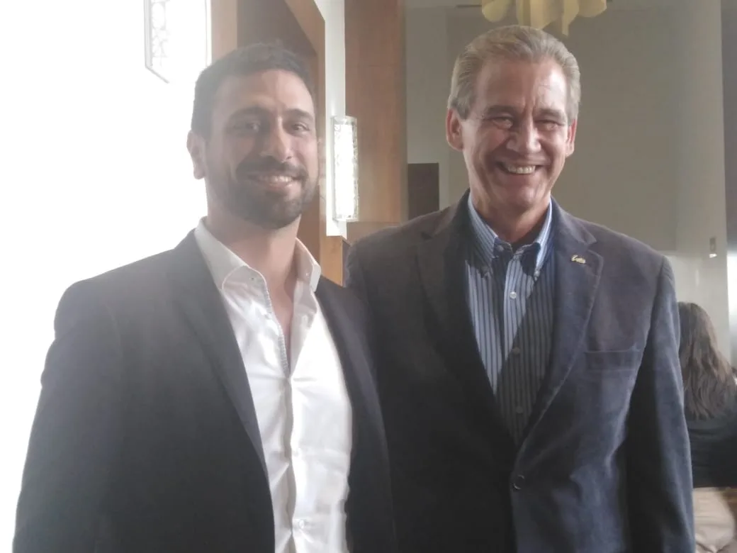 Uriel Raviv, Founder & Managing Director of SymbioLAB, with a bilateral counterpart.